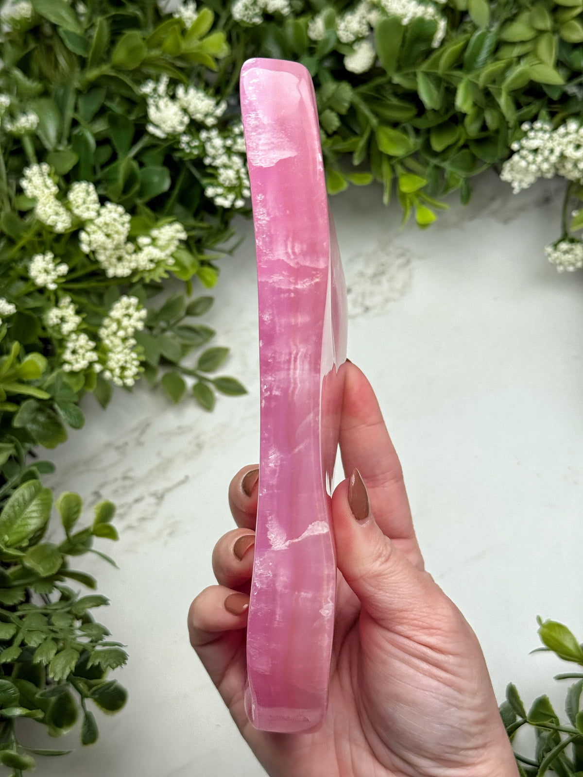 Pink Aragonite Freeform - #8