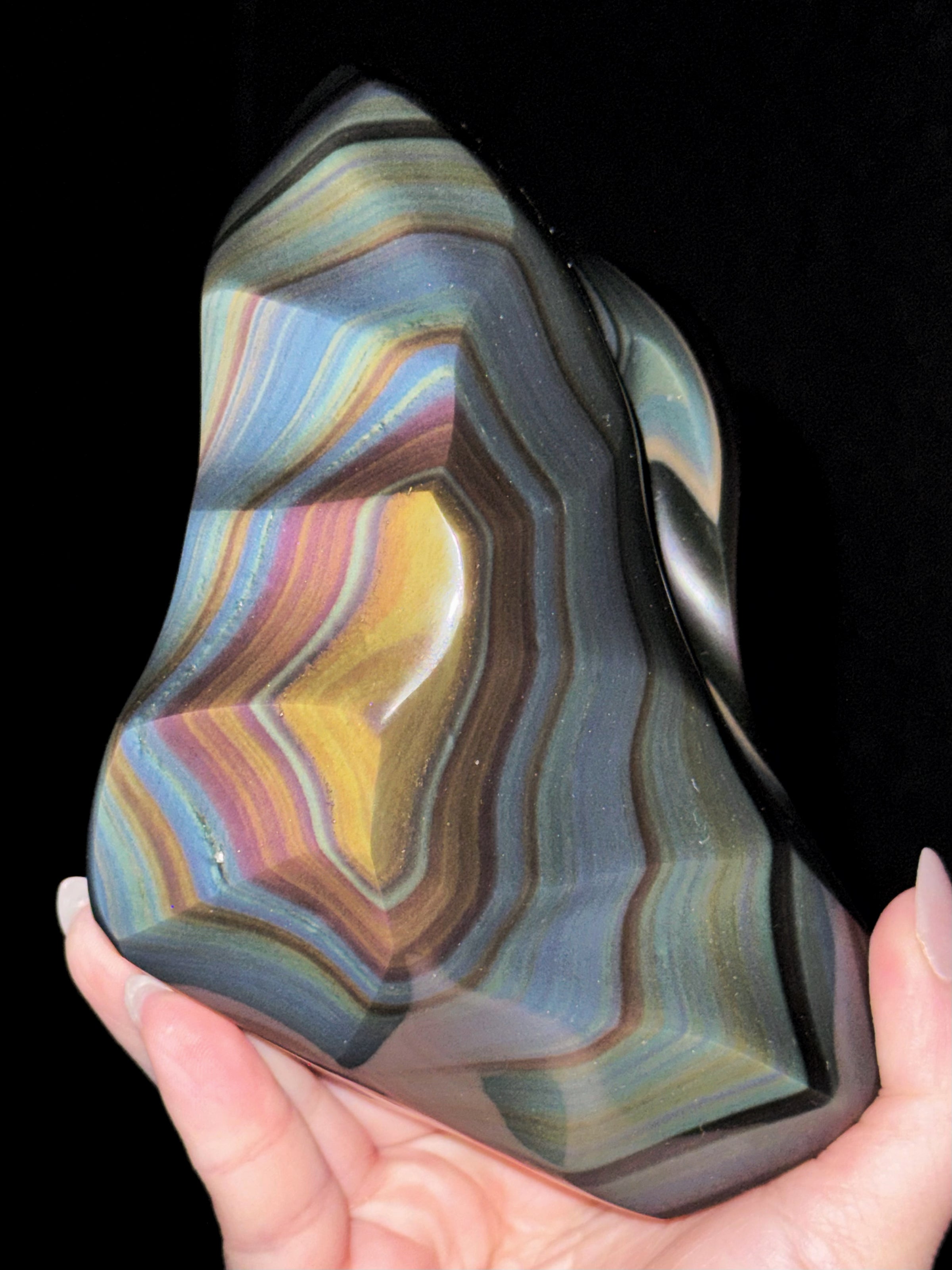 Rainbow Obsidian Freeform - #3