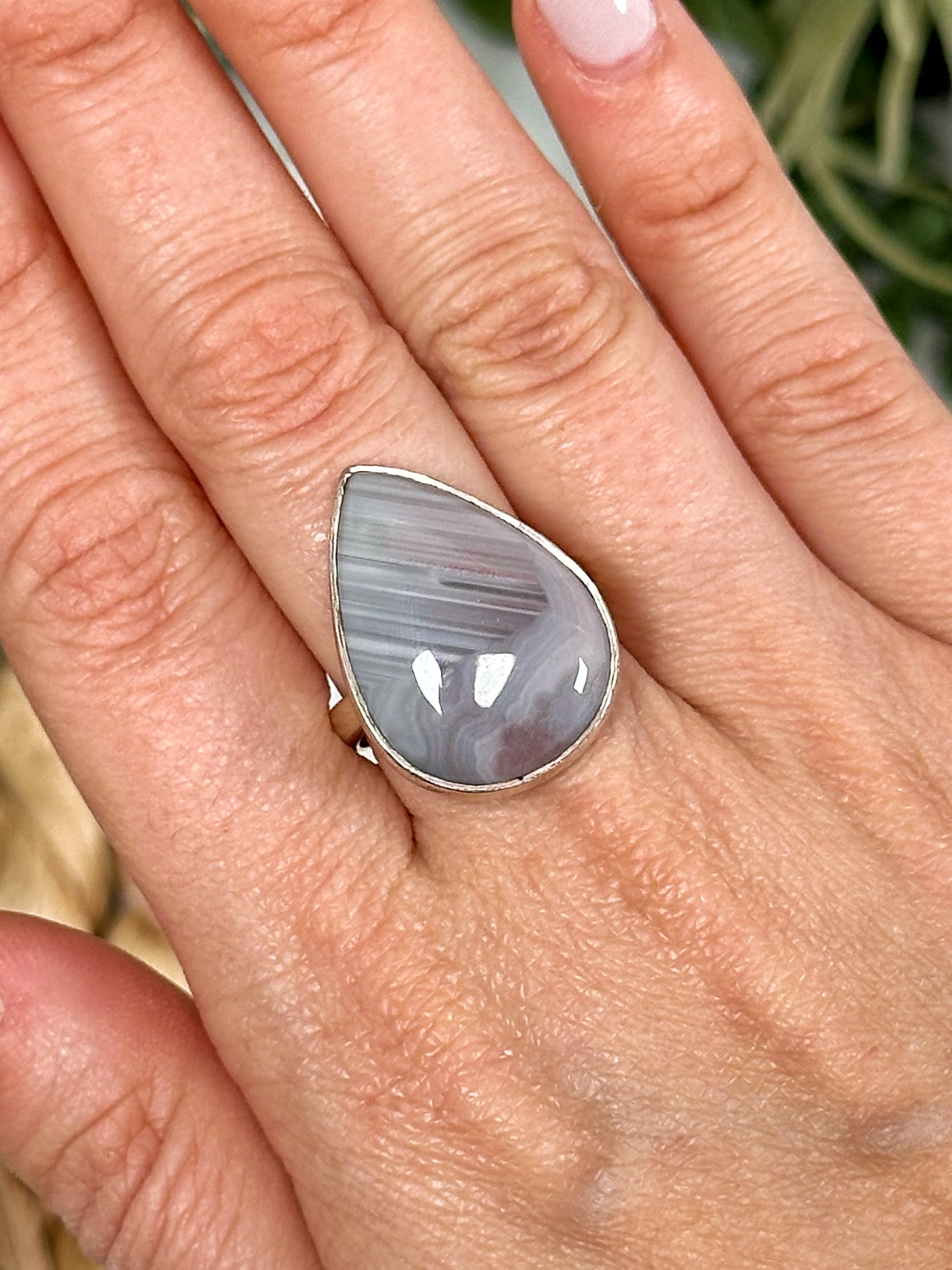 Botswana Agate Ring - #1