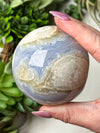 Druzy Blue Lace Agate Sphere - #8