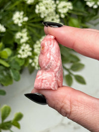 Rhodochrosite Owl - #2