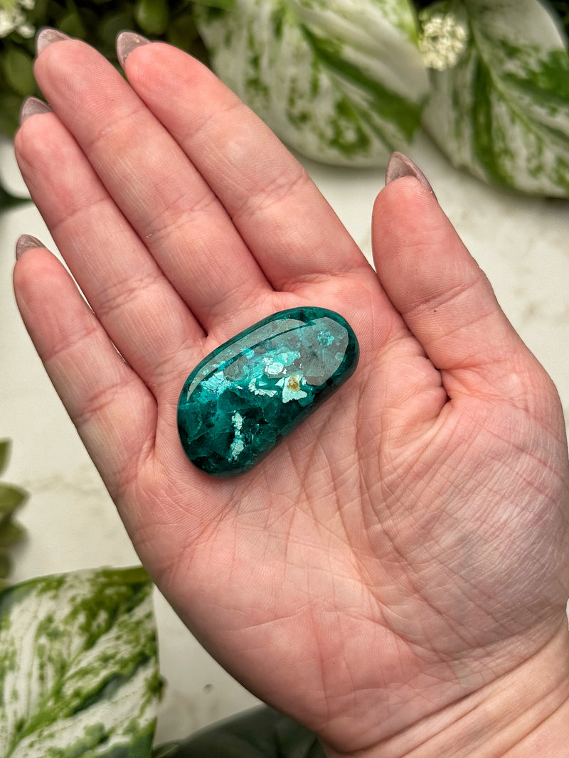Dioptase Palmstone - #10