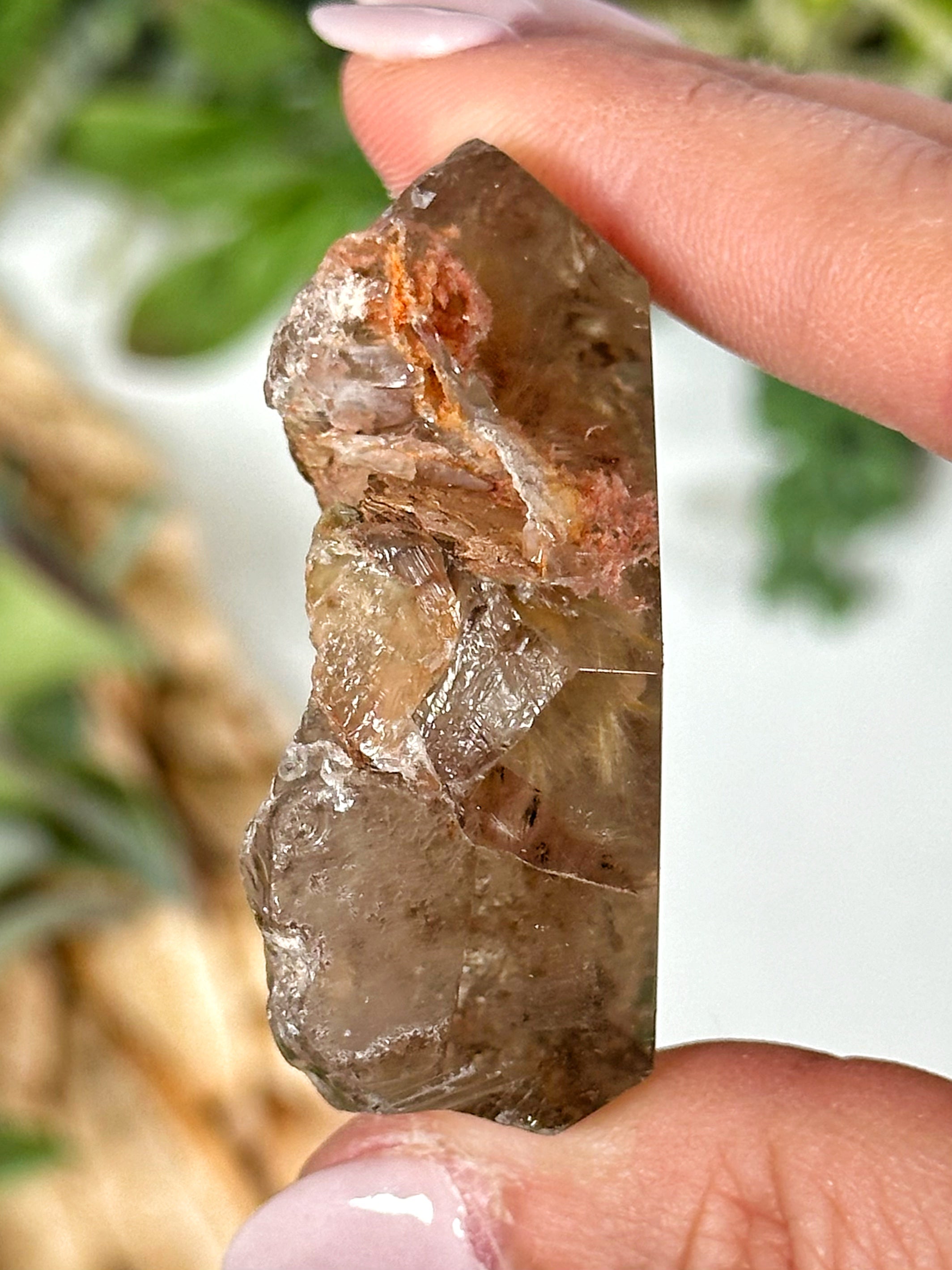 Garden Quartz Freeform with Rutile - #1