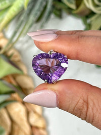 Amethyst Heart Pendant - #2