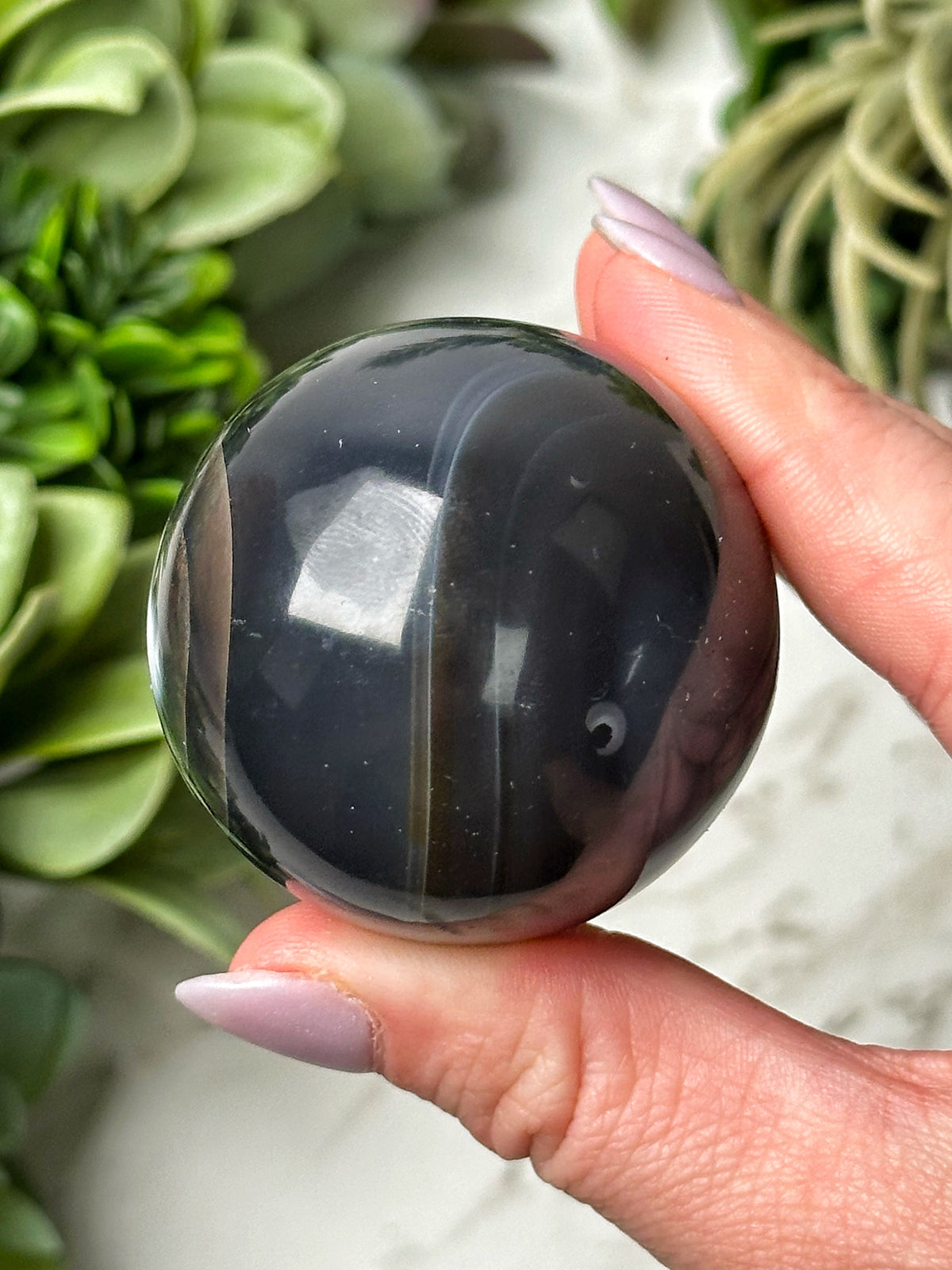 Orca Agate Sphere - #21