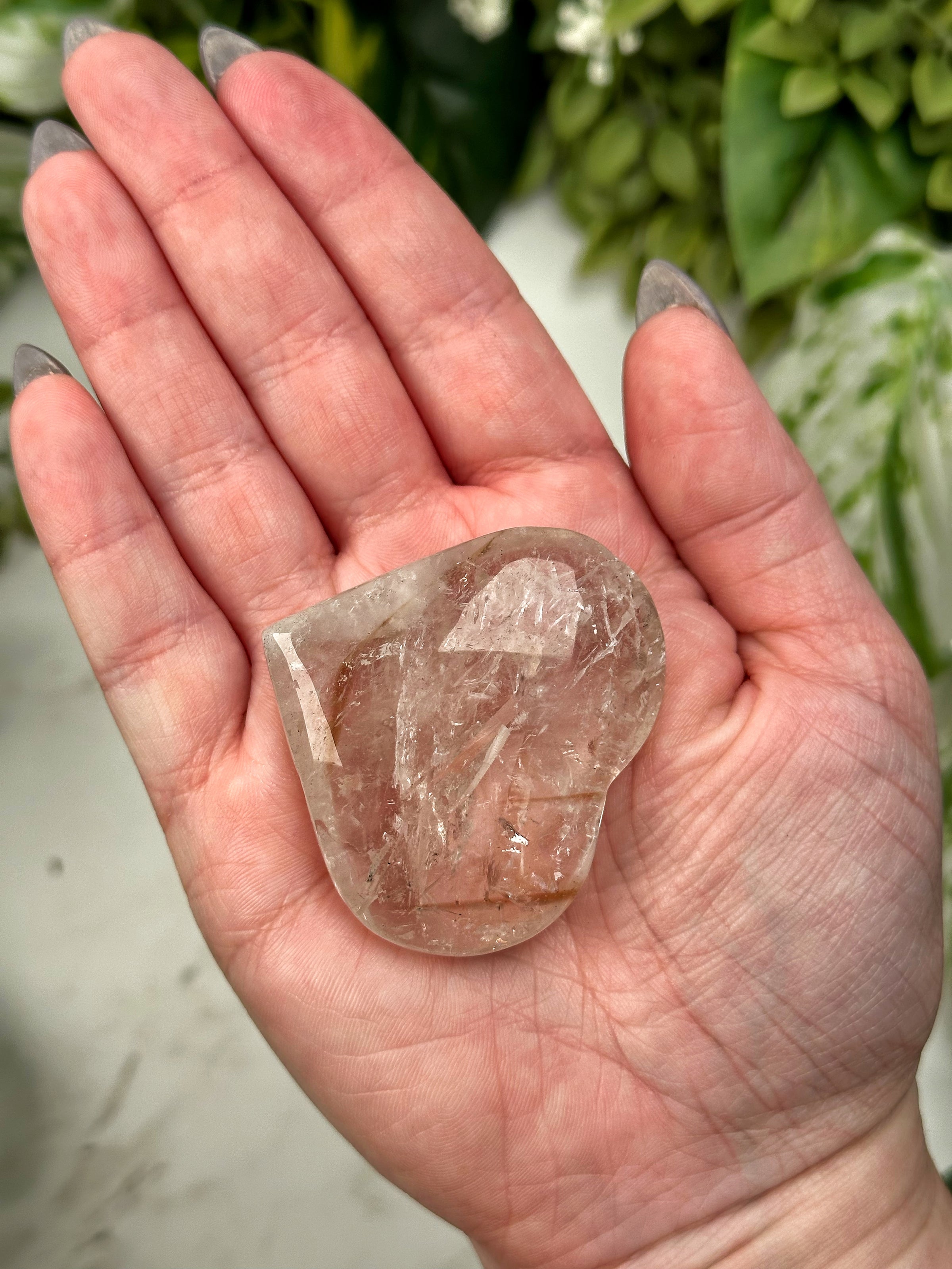 UV Reactive Amethyst Heart - #2