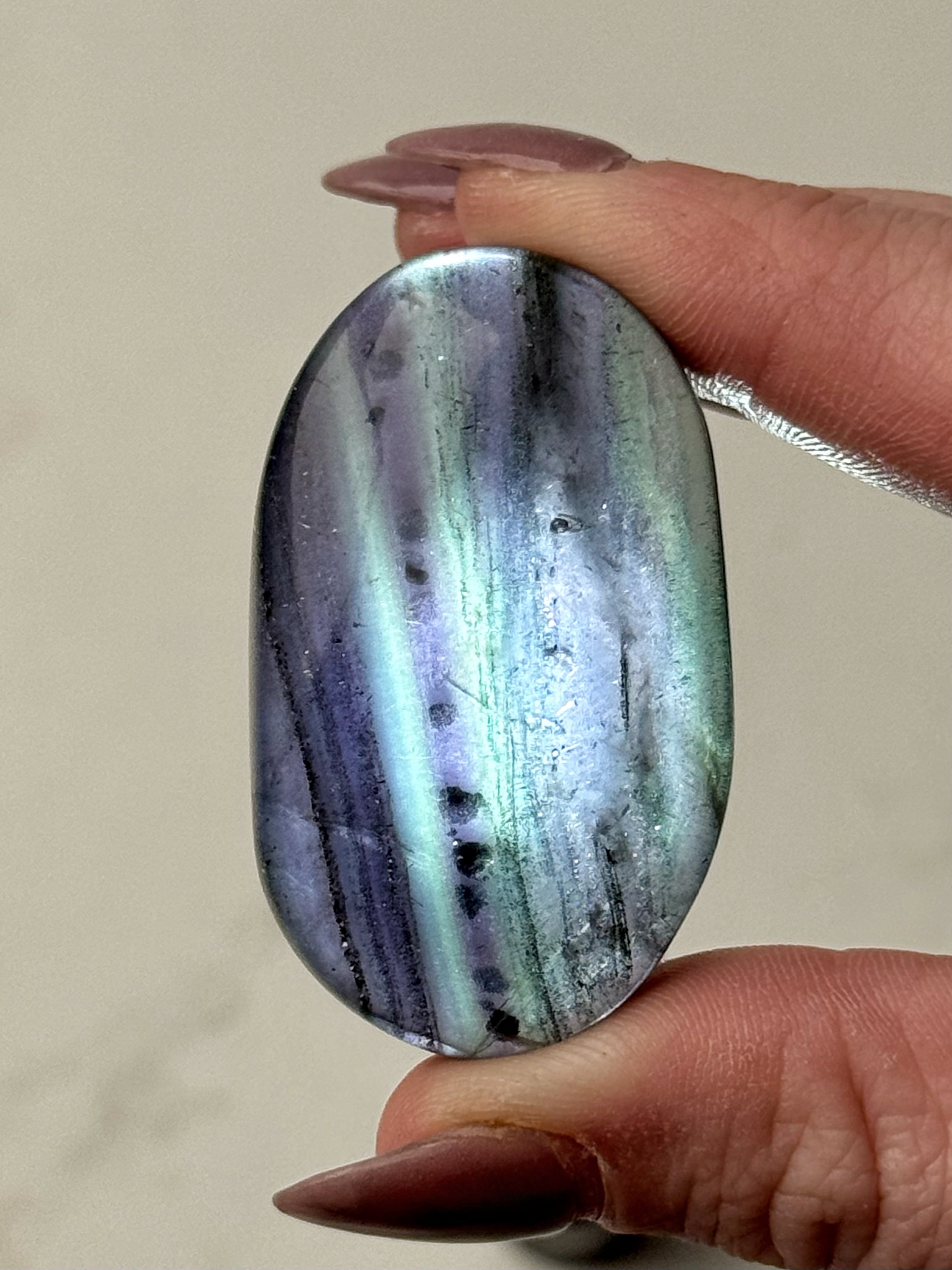 Fluorite with Pyrite Palmstone - #8