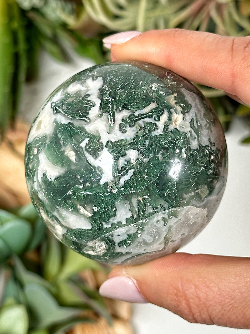 Moss Agate Sphere - #2