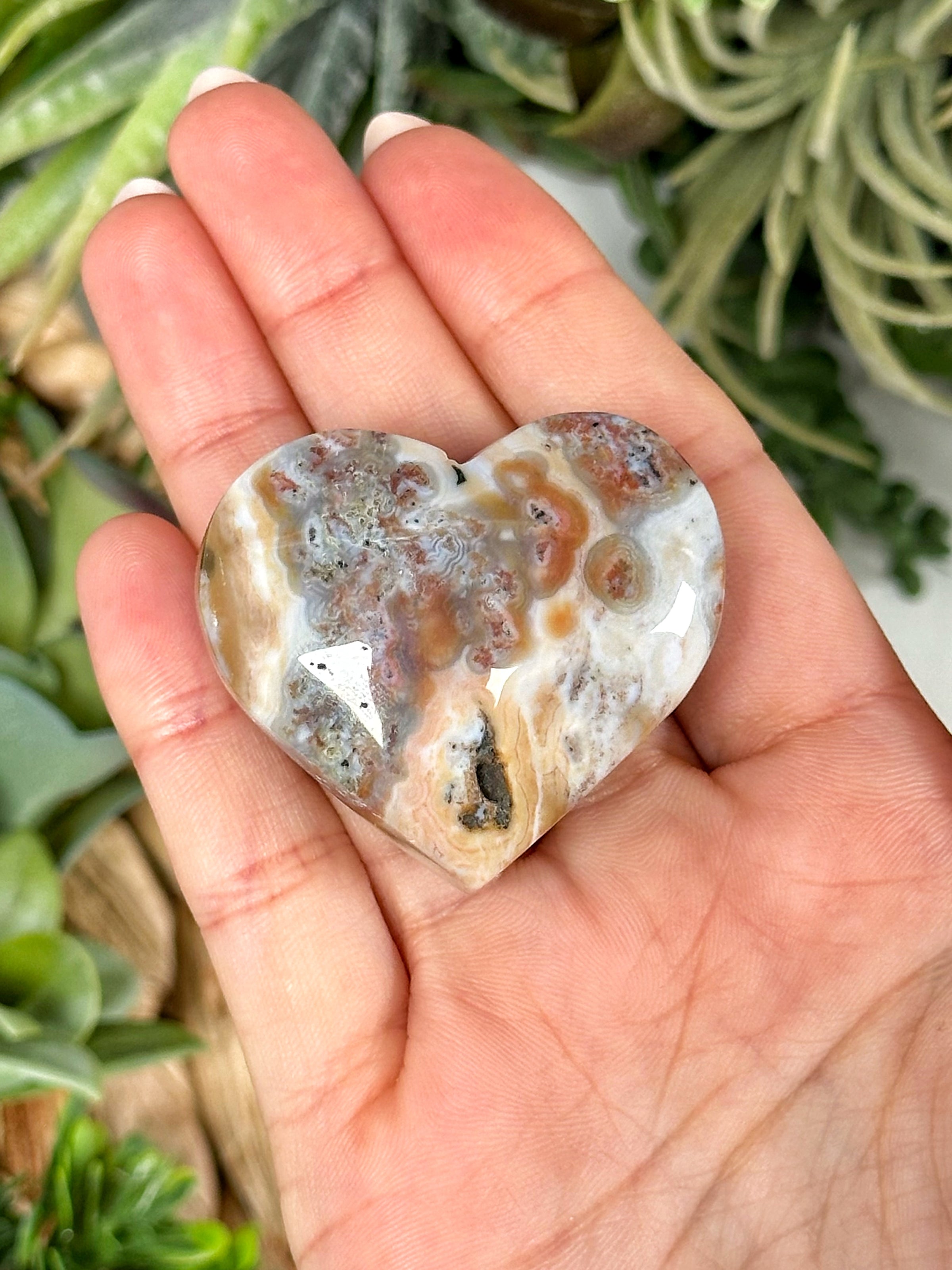 Ocean Jasper Heart - #1