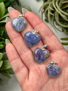 Hackmanite Pendants - Heart, Throat, Third-Eye & Crown Chakra - No. 54