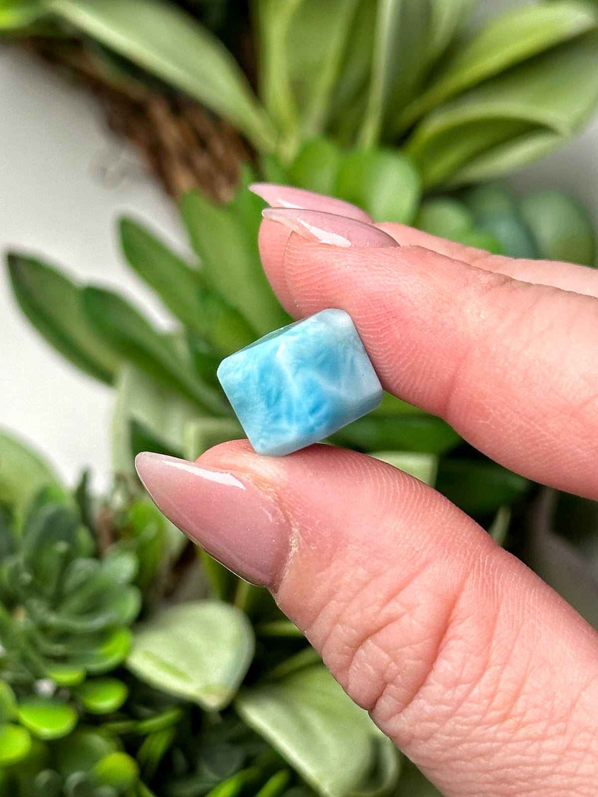 Mini Larimar Cube - #13