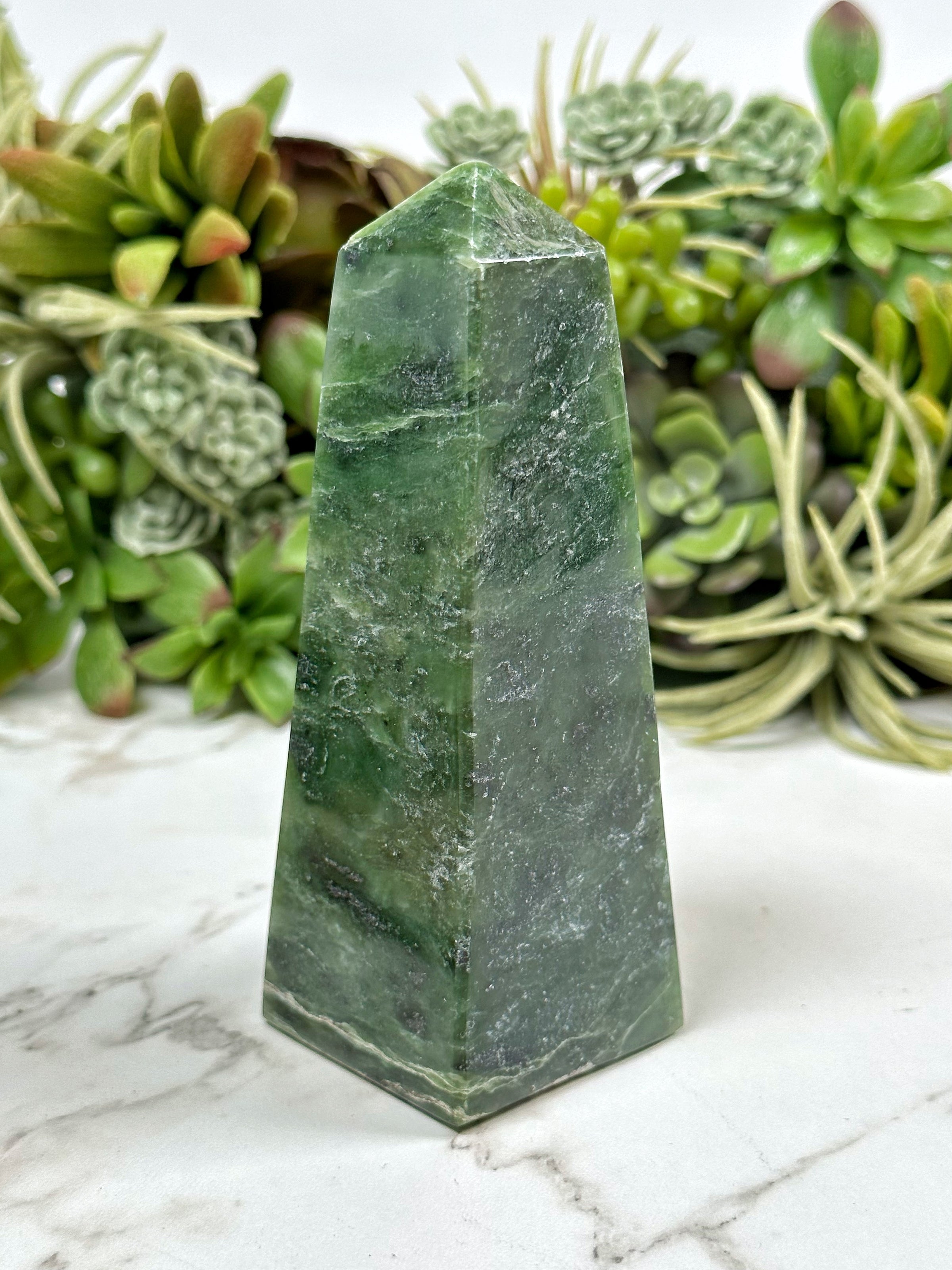 Nephrite Jade Tower - #2