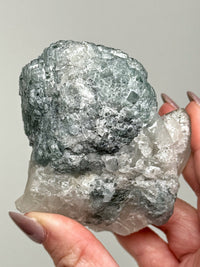 Fluorite on Quartz - #2