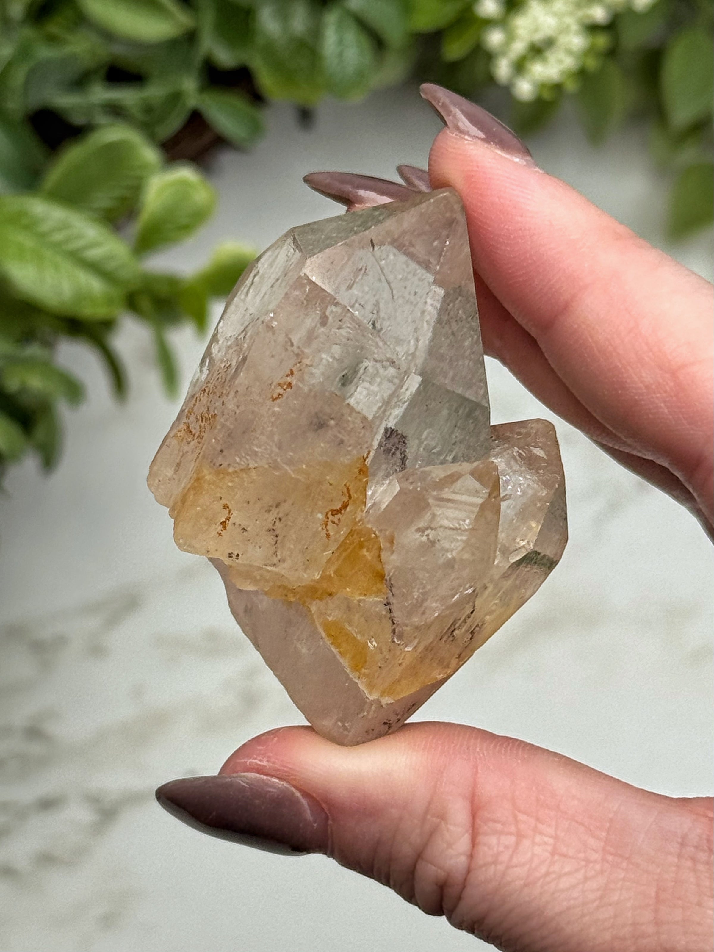 Raw Hematite in Quartz - #16