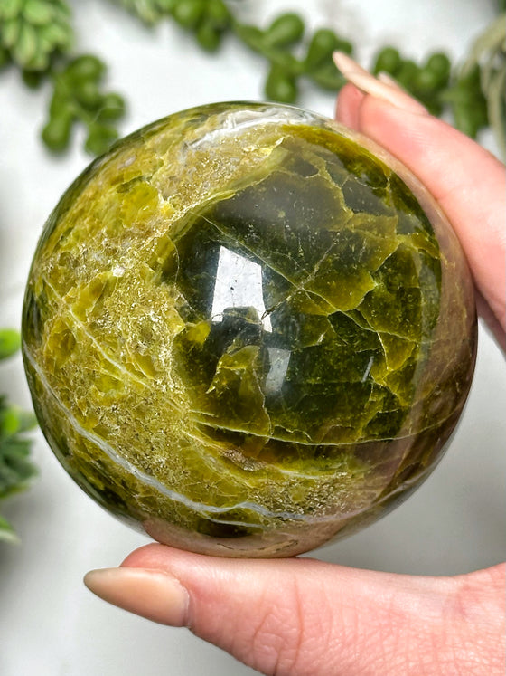 Green Opal Sphere - #8