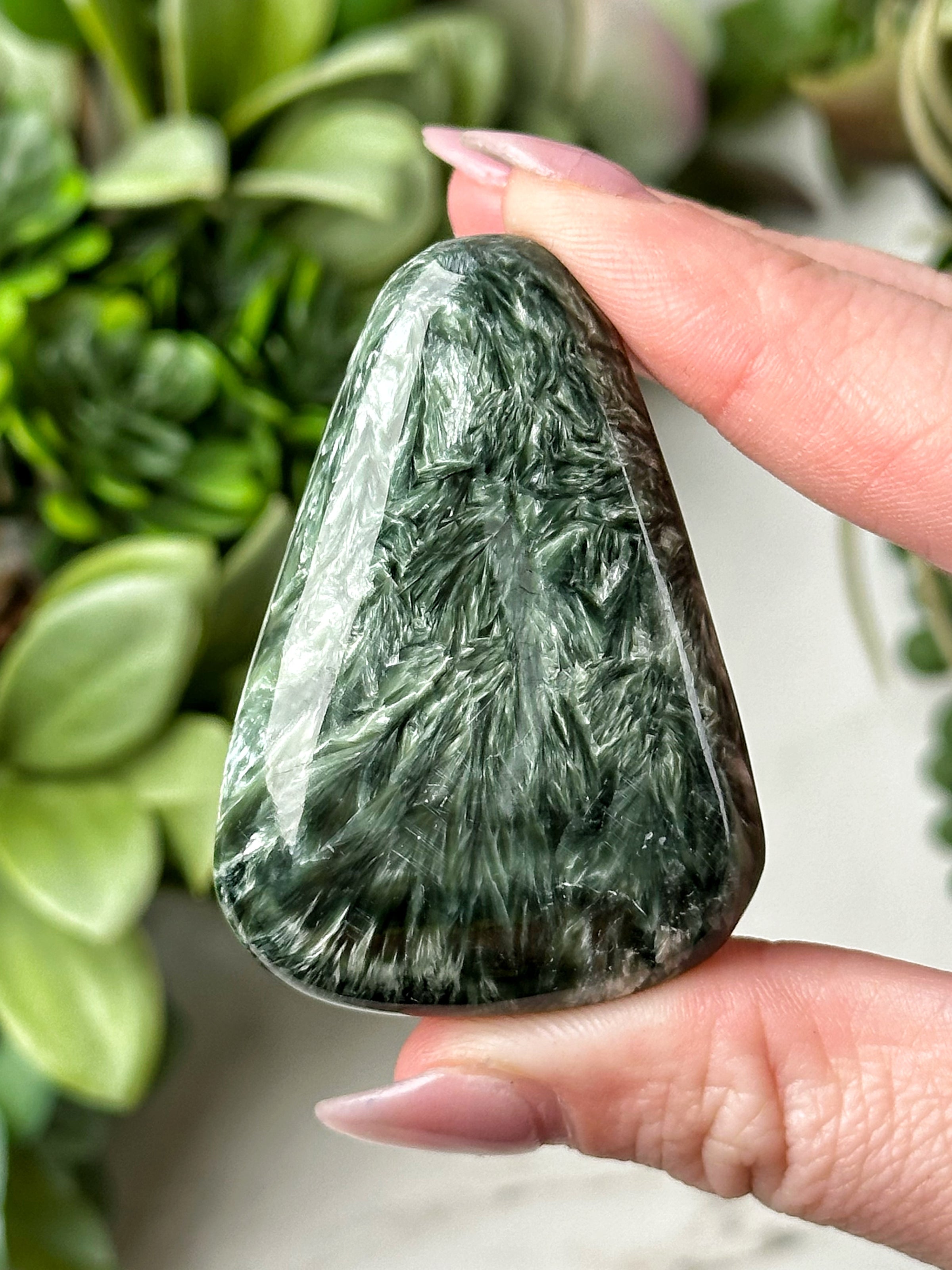 Seraphinite Palmstone - #13
