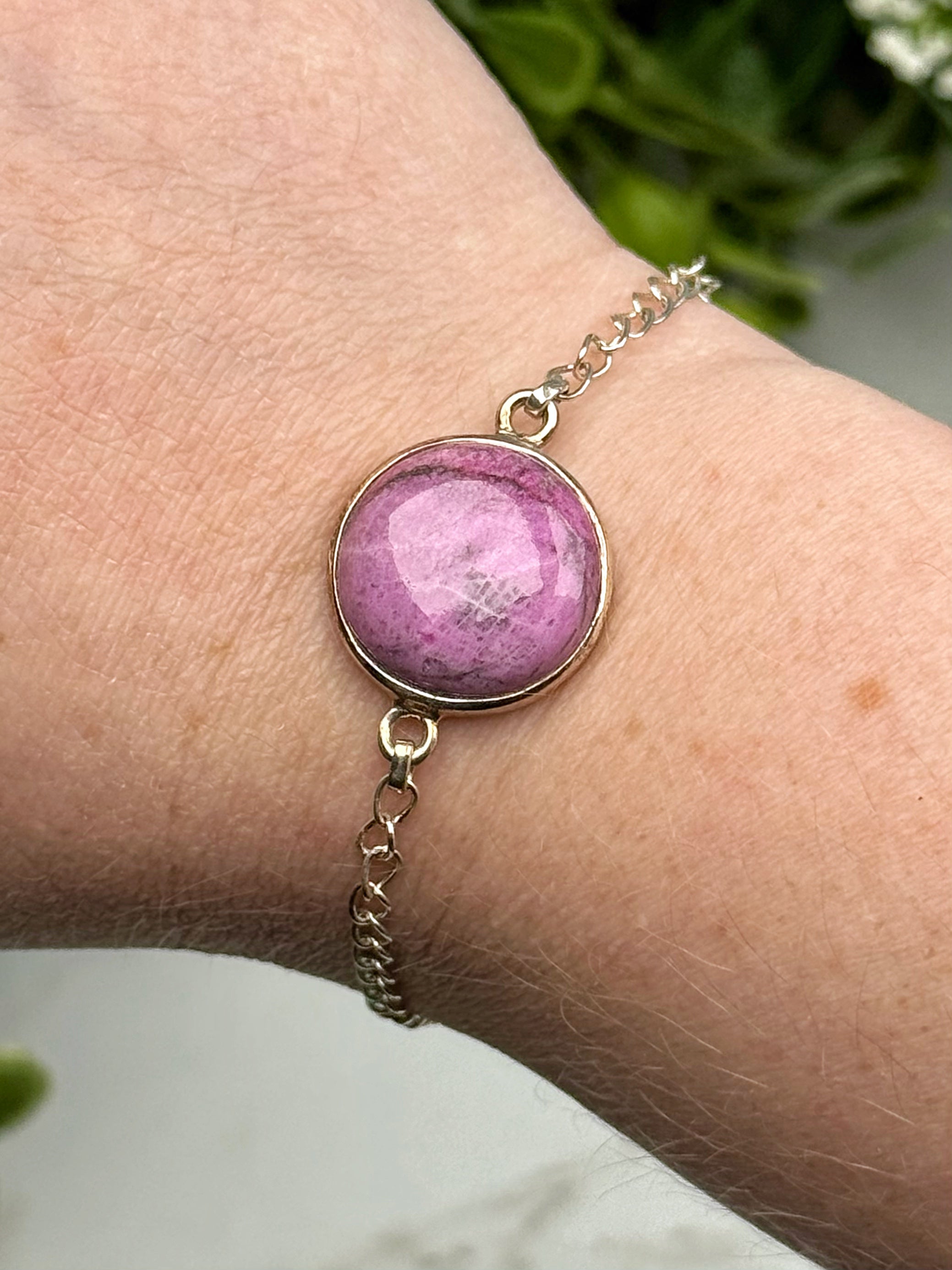 Cobaltoan Calcite Bracelets - Heart Chakra - No. 80