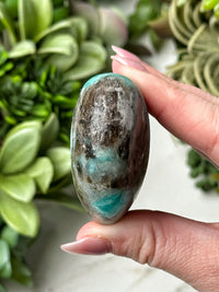 Smoky Amazonite Heart - #14