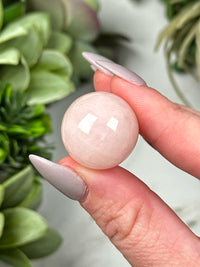 Rose Quartz Mini Spheres - Heart Chakra - No. 31