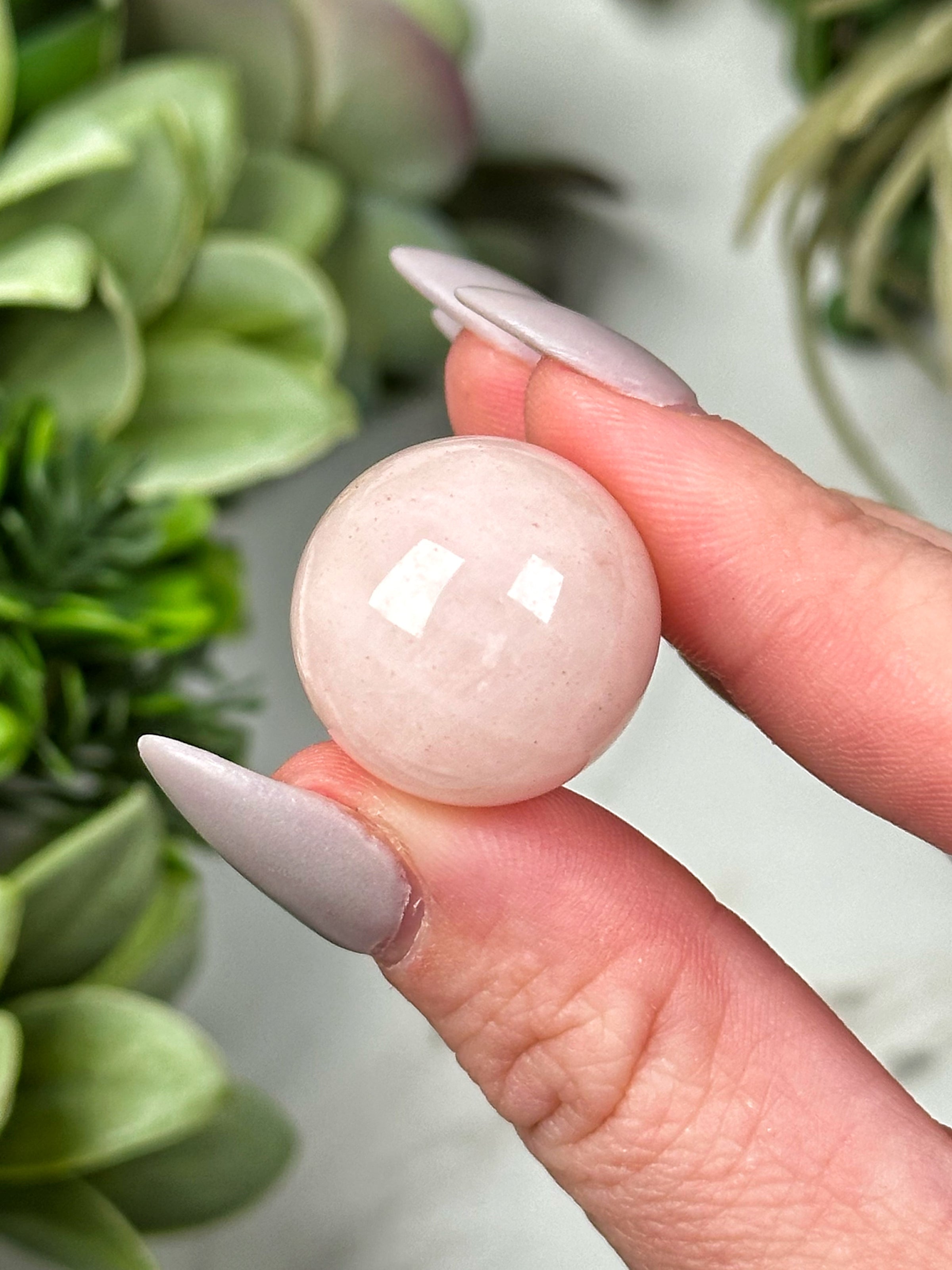 Rose Quartz Mini Spheres - Heart Chakra - No. 31