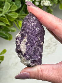 Purple Fluorite on Quartz - #12