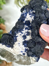 Blueberry Fluorite on Quartz - #1