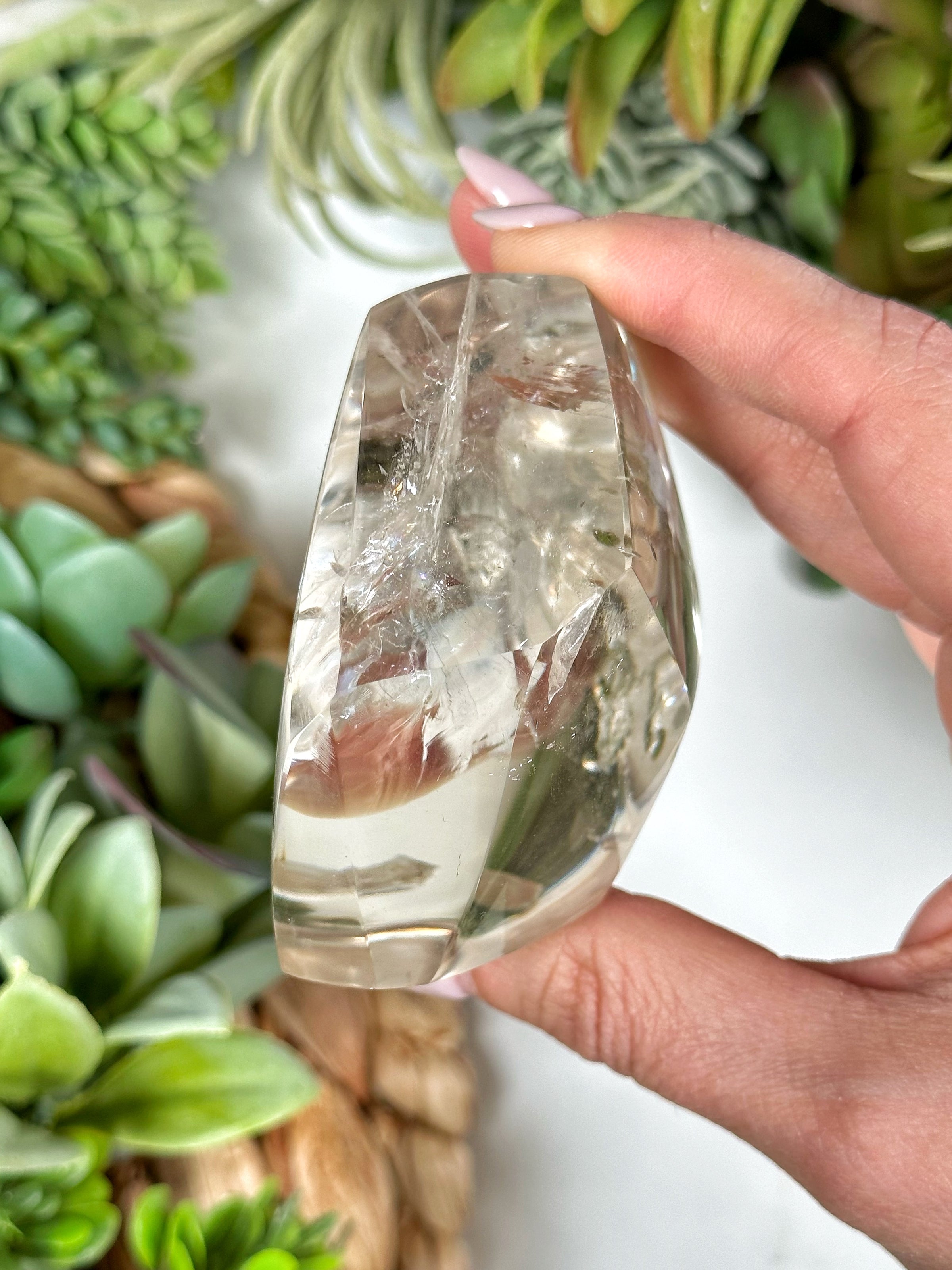 Rainbow Packed Clear Quartz Freeform - #2