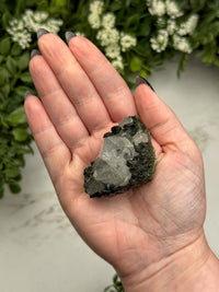 Raw Epidote in Quartz - #12