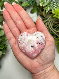 Rhodonite Heart - #6