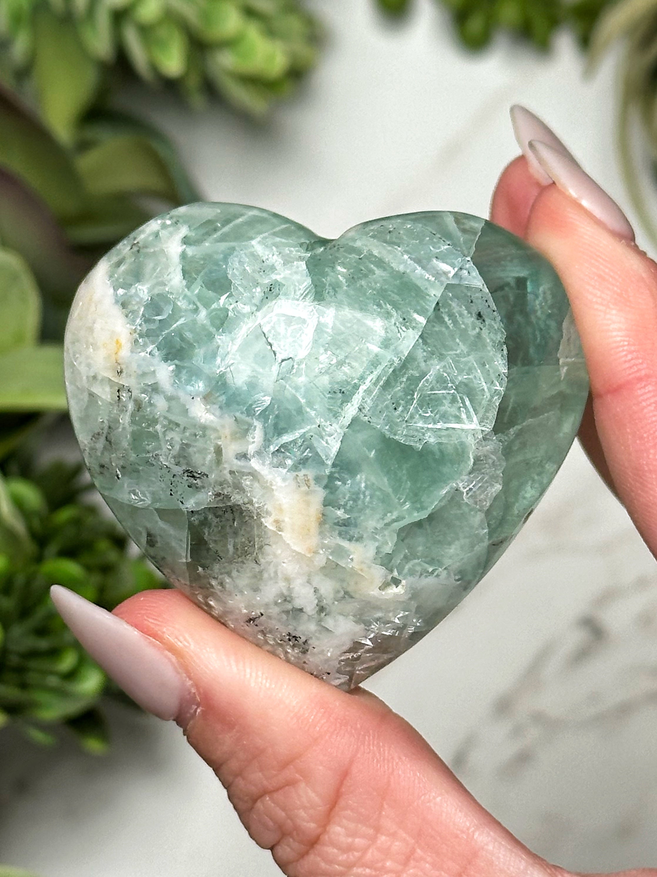Fluorite Heart - #5