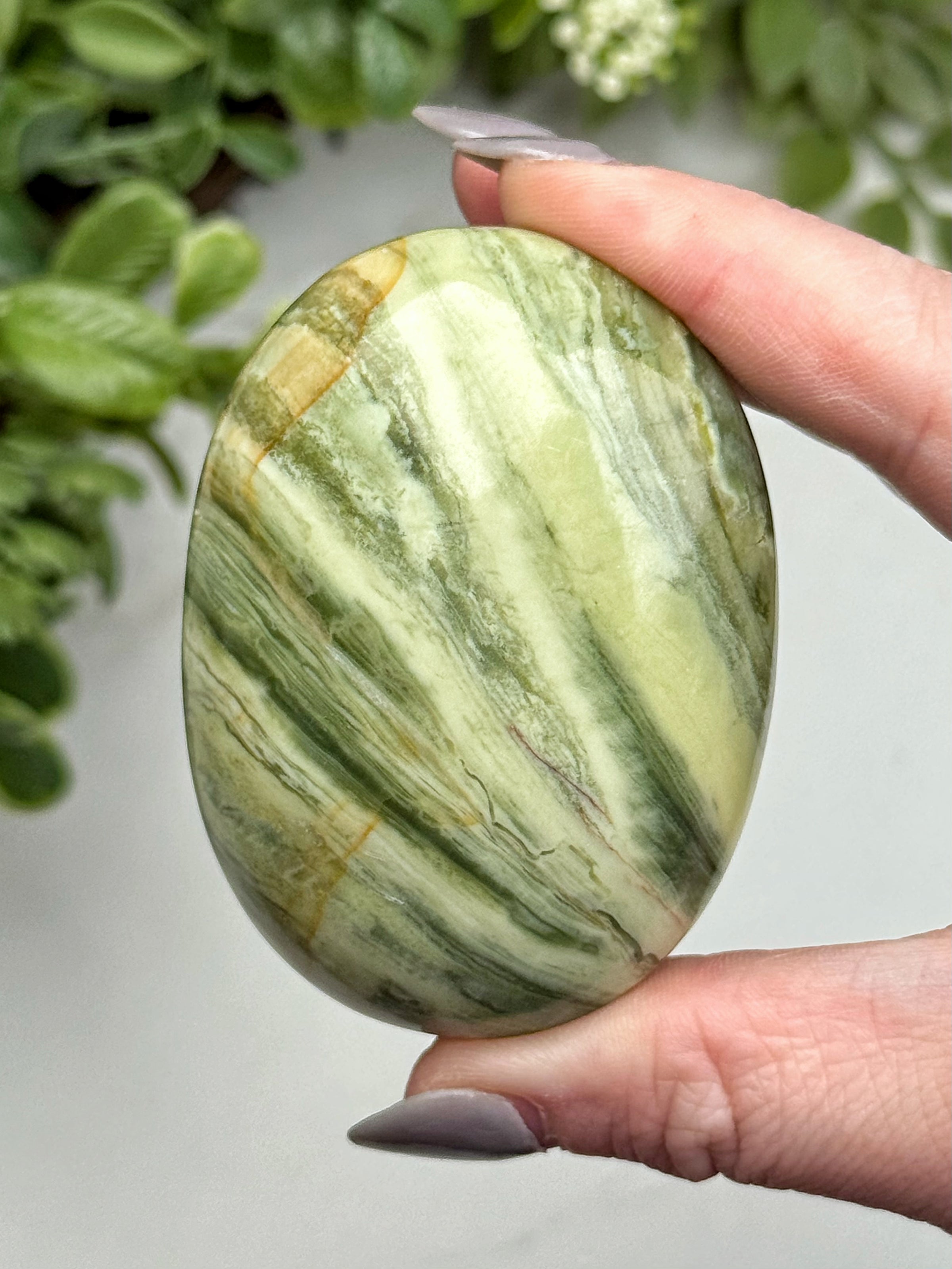Serpentine Palmstone - #7