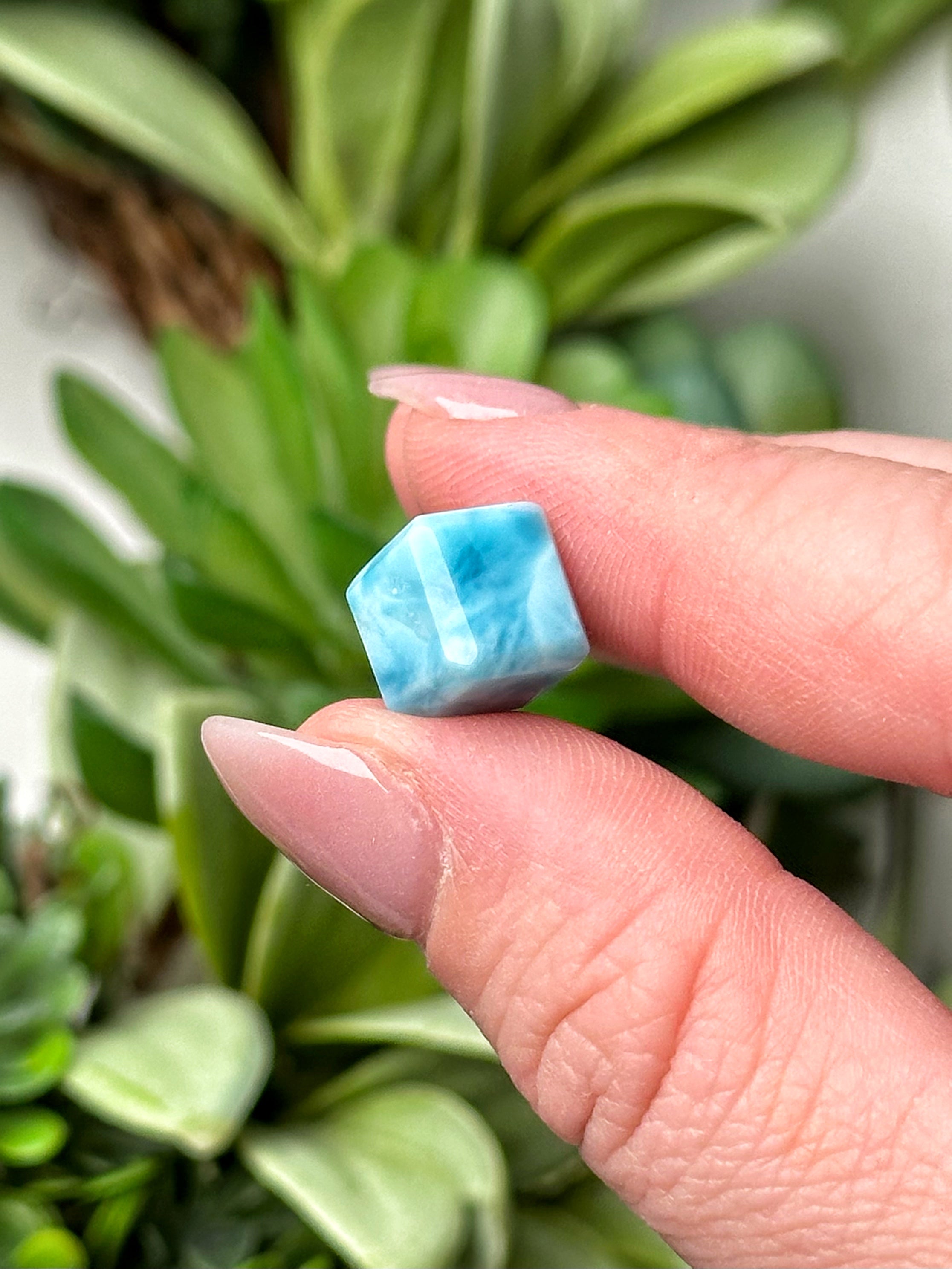 Mini Larimar Cube - #14