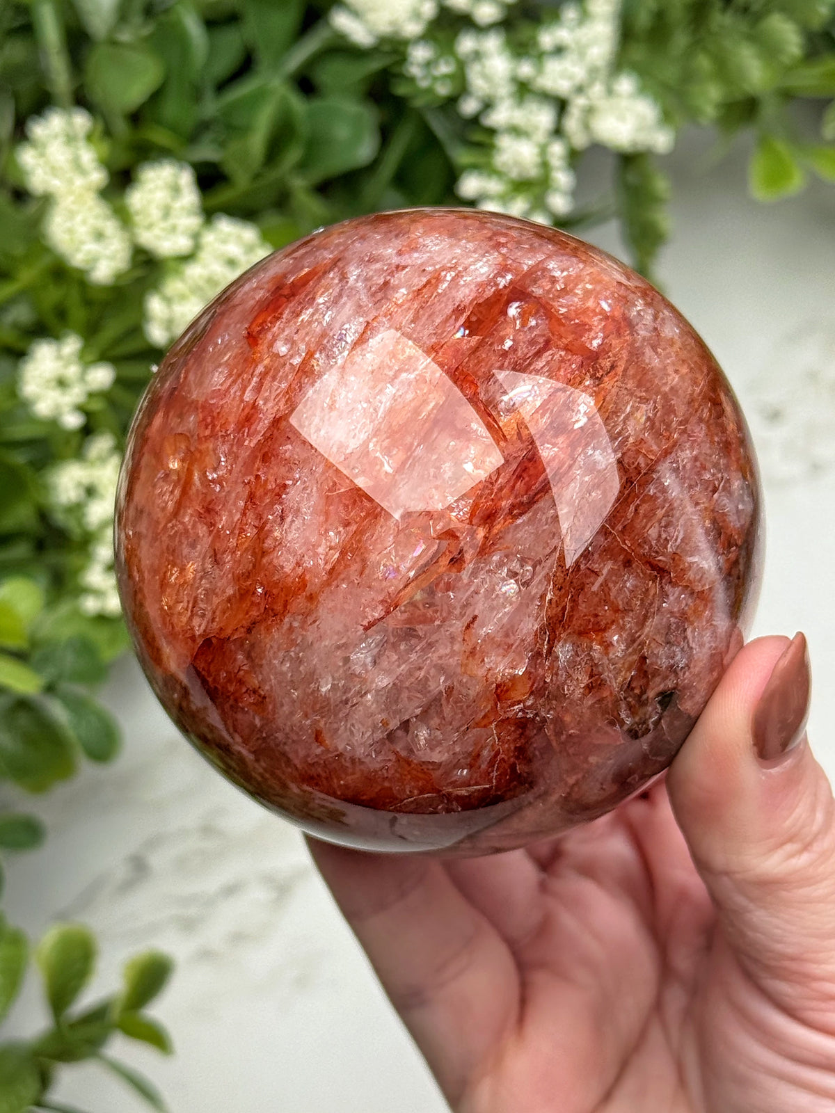 Fire Quartz Sphere - #15