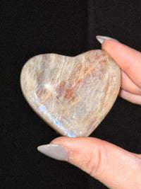 Moonstone with Sunstone Heart - #8