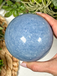 Blue Calcite Sphere - #2