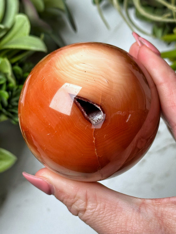 Carnelian Sphere - #14