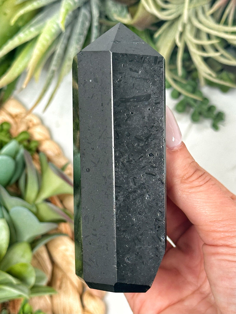 Black Tourmaline Point - #1