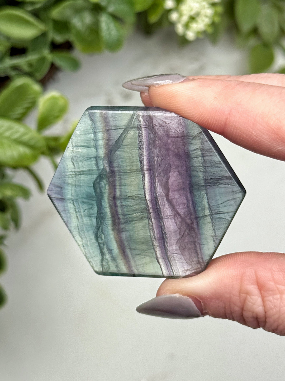 Fluorite Hexagon - #13
