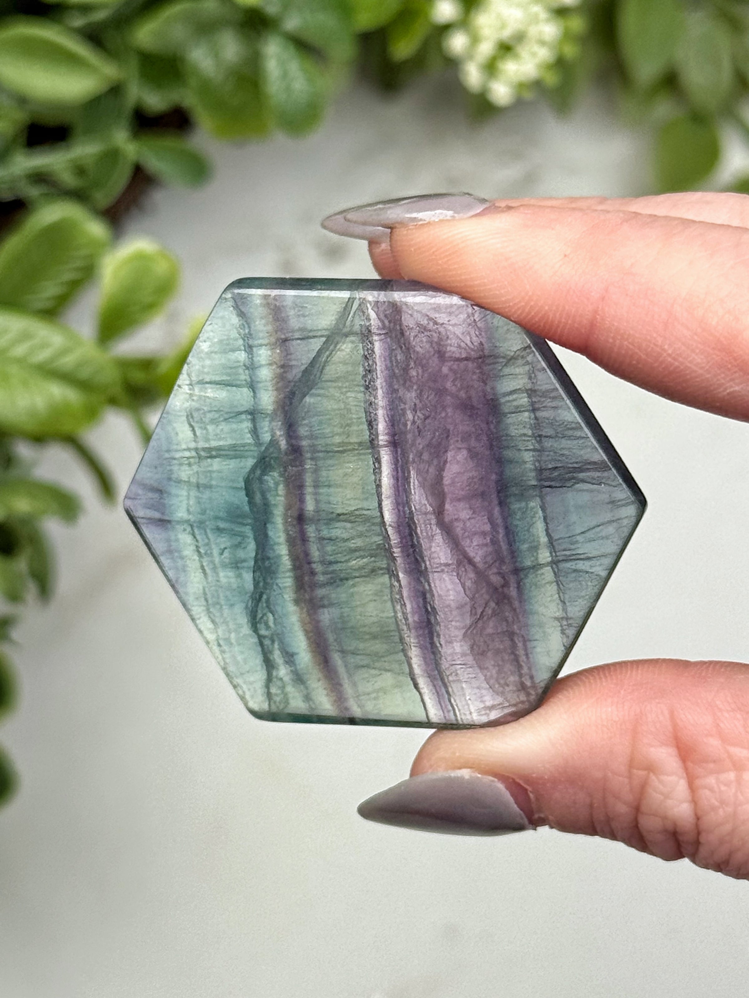 Fluorite Hexagon - #13