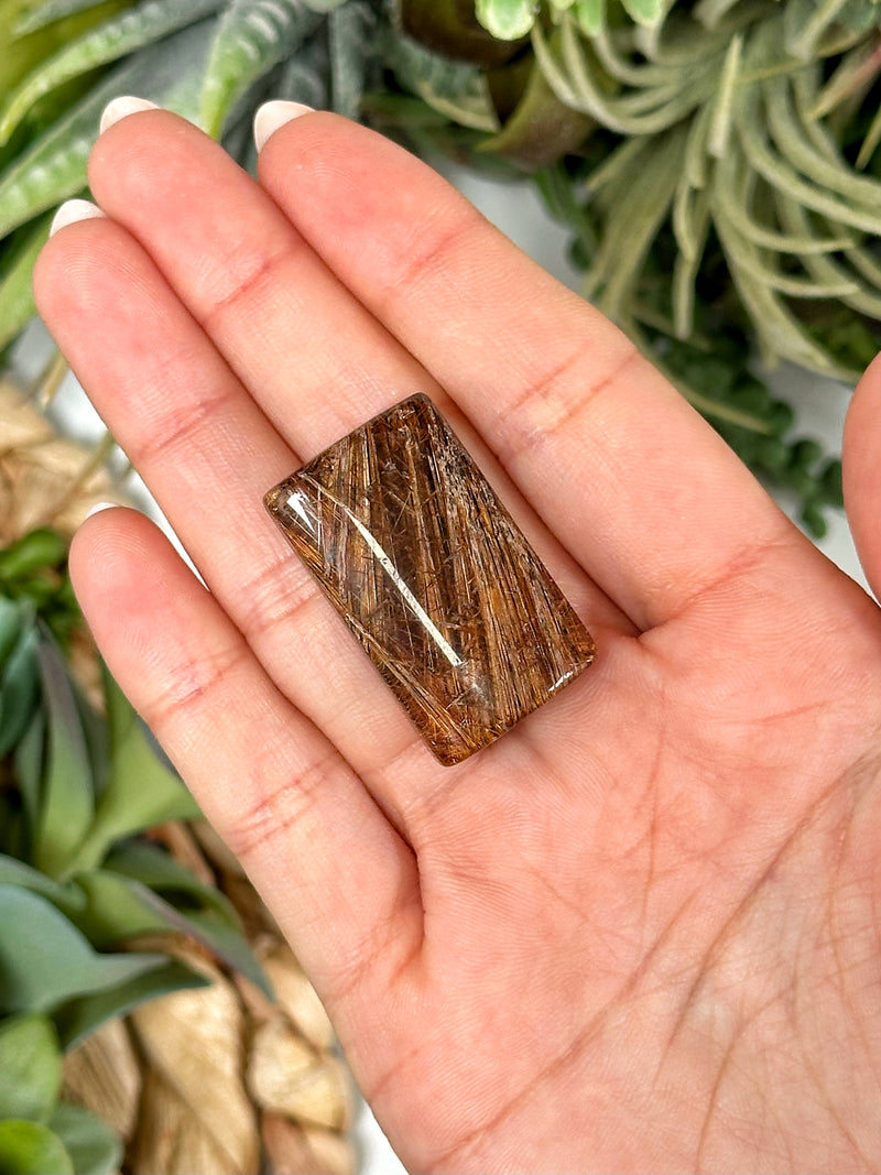 Rutilated Quartz Cabochon - #1