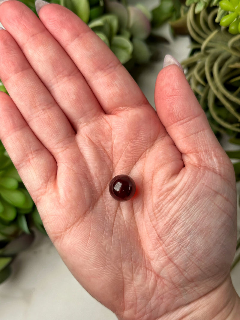 High Quality Hessonite Mini Garnet Sphere - #9