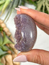 Grape Agate Palmstone - #1