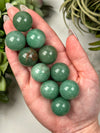 Green Aventurine Mini Spheres - Heart Chakra - No. 37