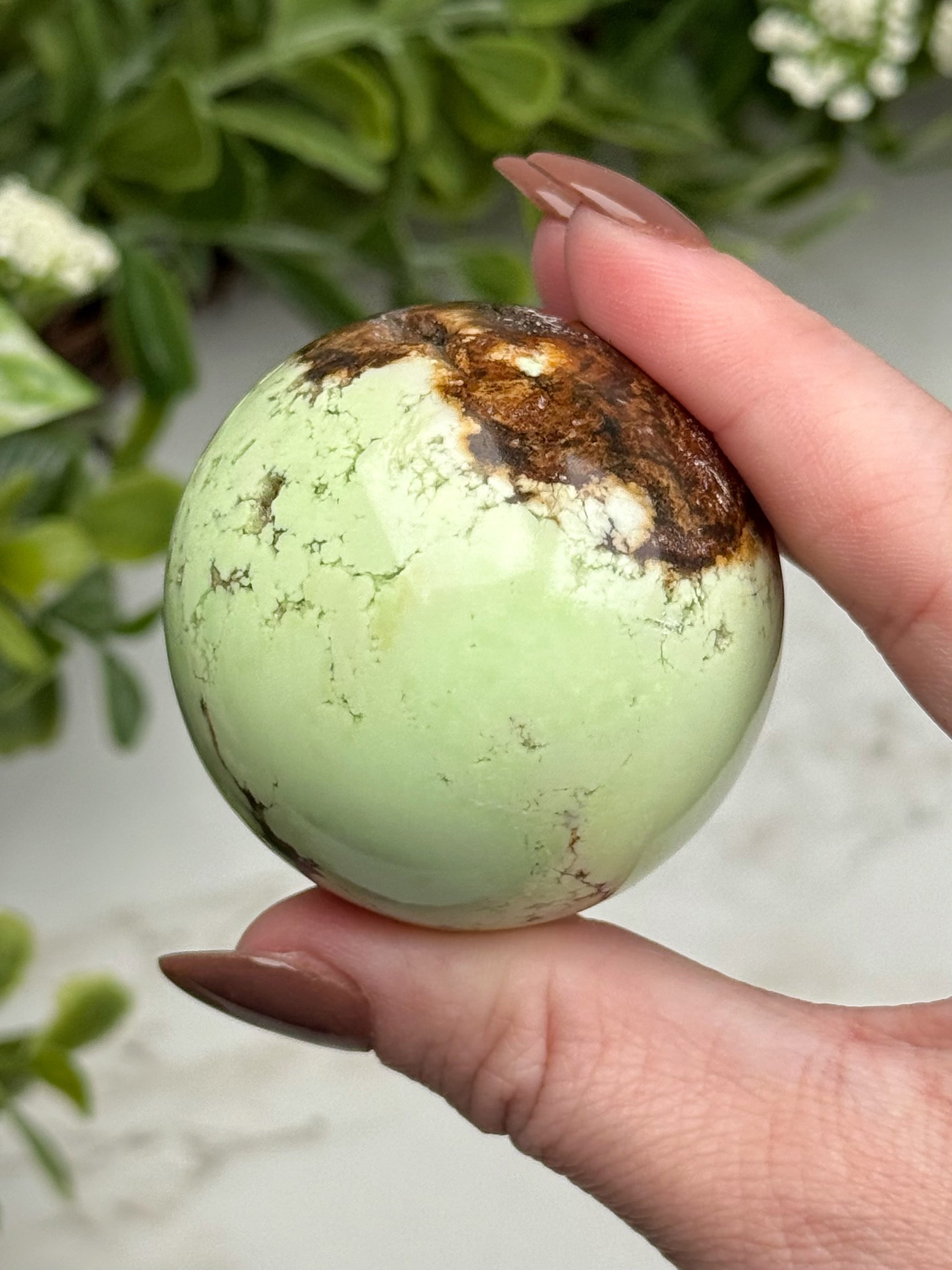 Chrysoprase Sphere - #9