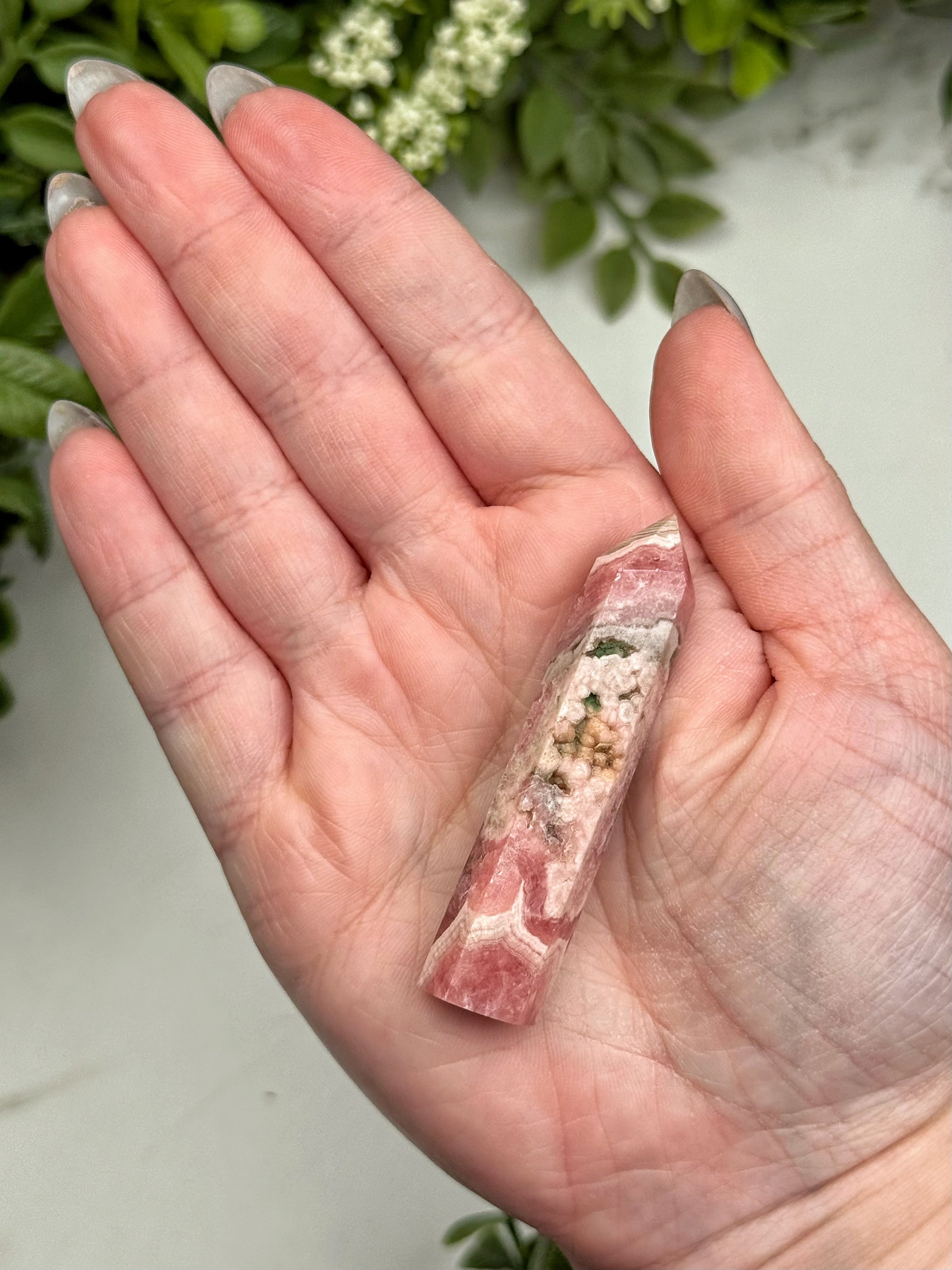 Rhodochrosite Point - #12