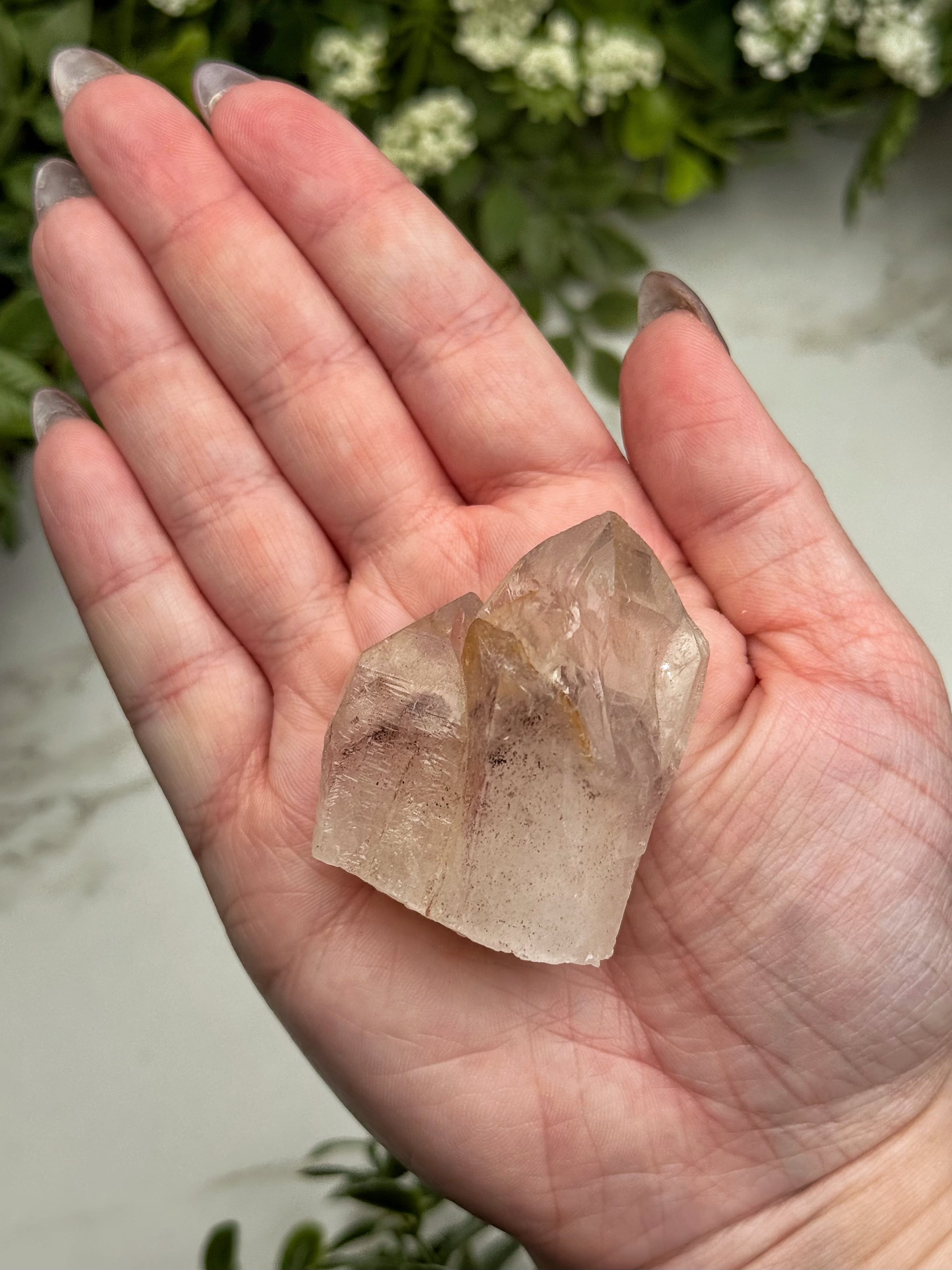 Raw Hematite in Quartz - #14