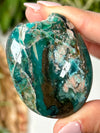 Blue Opalized Petrified Wood Palmstone - #2