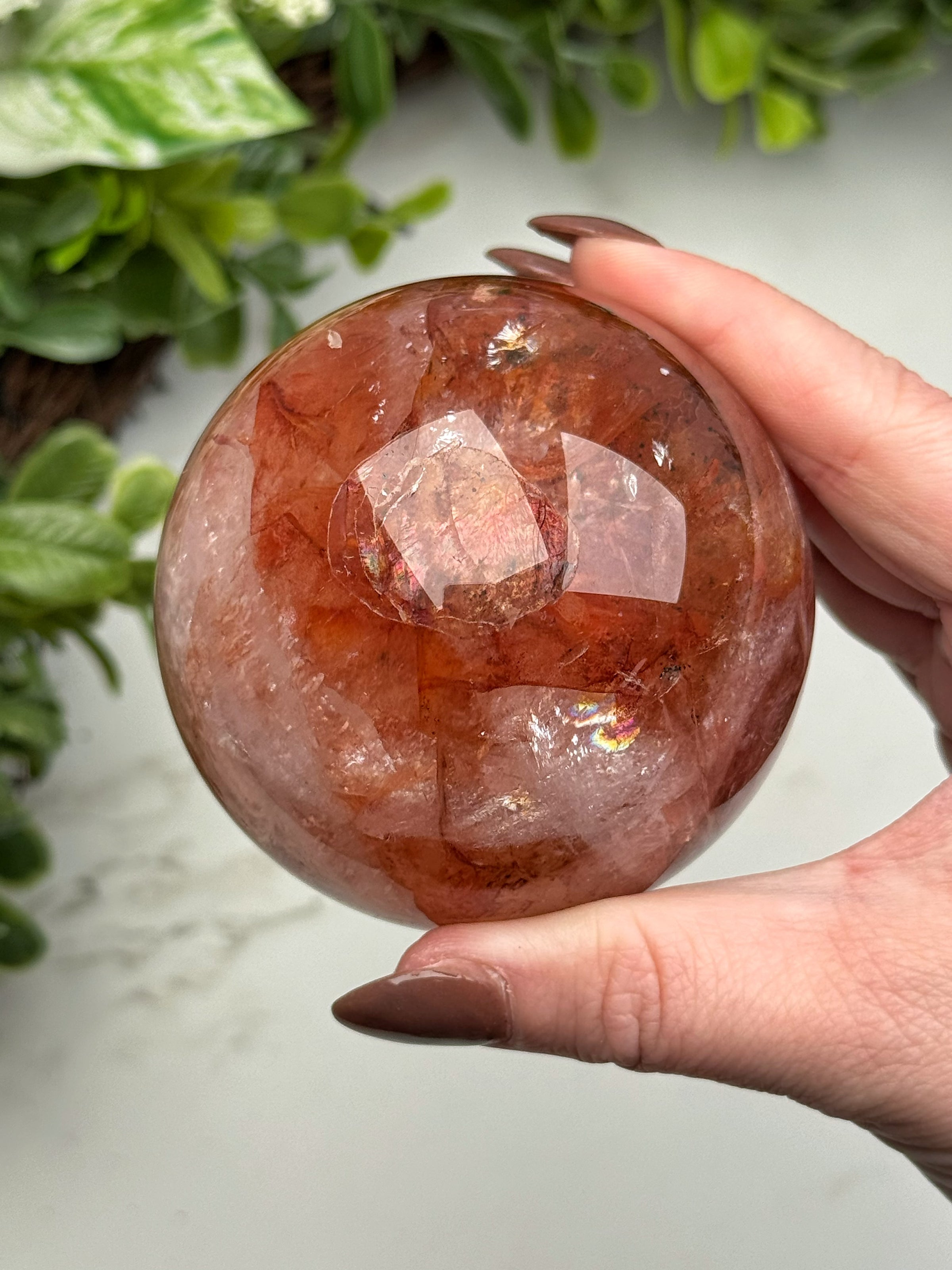 Fire Quartz Sphere - #11