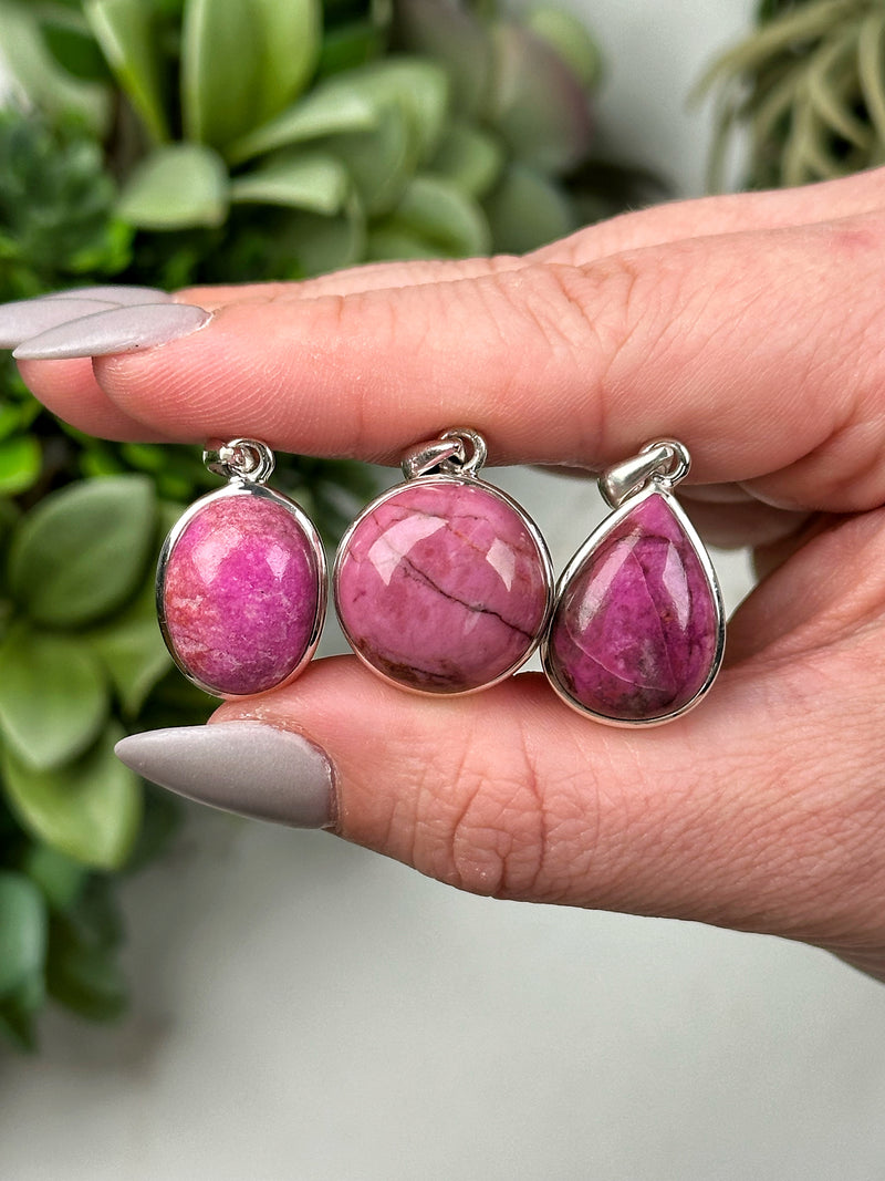 Cobaltoan Calcite Pendants - Heart Chakra - No. 59