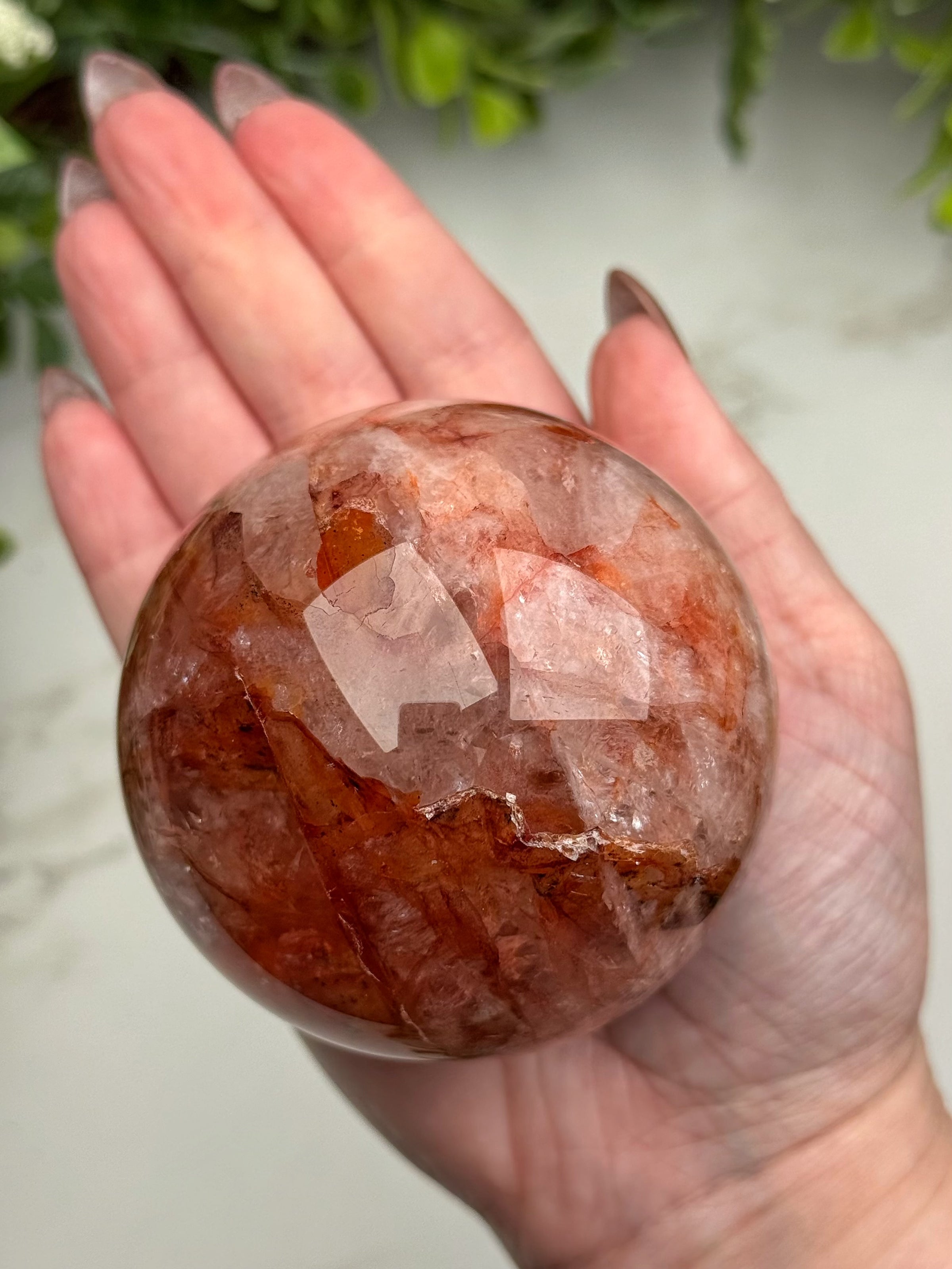 Fire Quartz Sphere - #11